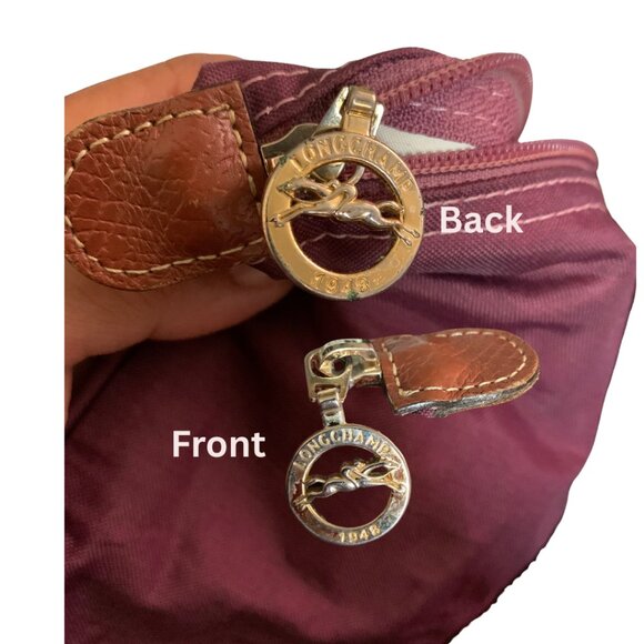 Pre-Owned Longchamp Le Pliage Medium Tote in Bordeaux Long Straps - Picture 7 of 12